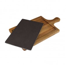 Gracie Oaks Witherell Natural Slate Serving Paddle Cheese Board and Platter WCS7319